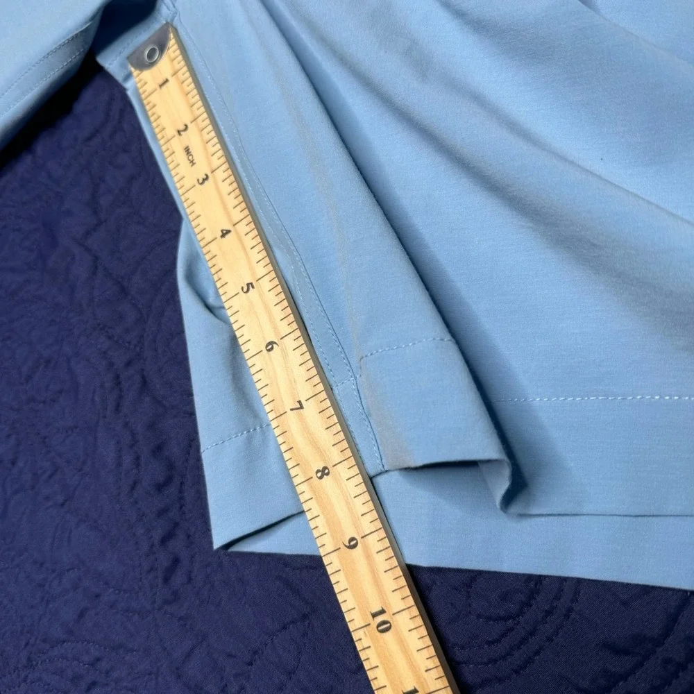Faherty All Day Shorts Men's Size 42 Light Blue‎ Recycled Blend Stretch Casual
